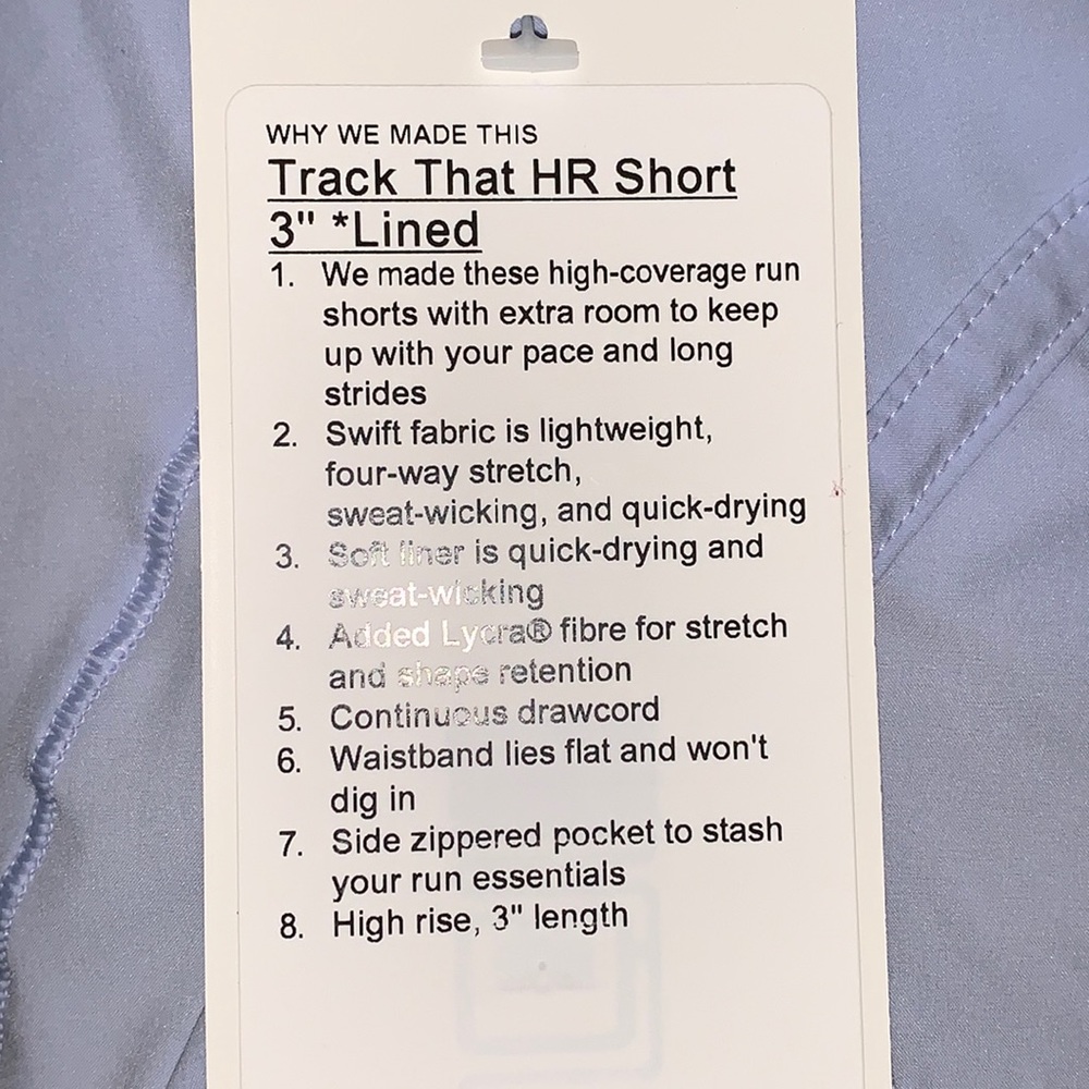 🌿NWT Lululemon Track That High Rise Short 3” *Lined - Picture 3 of 7